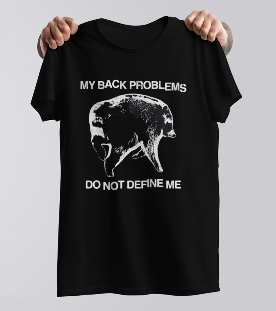 My Back Problems Do Not Define Me Jimothy Raccoon T-Shirt