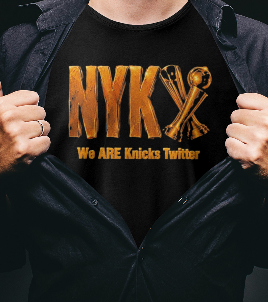 NYK We Are Knicks Twitter Trophy T-Shirt