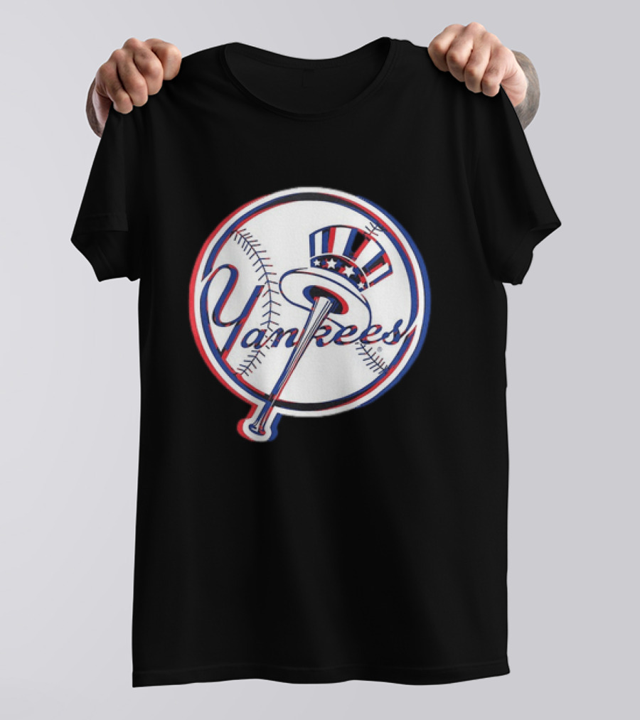 New York Yankees MLB 2026 Glitch Yankees Baseball T-Shirt