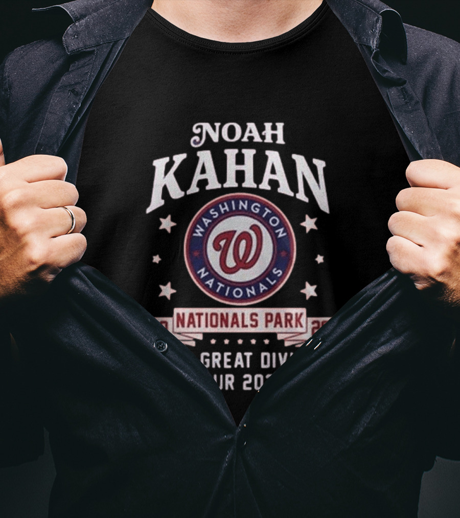 Noah Kahan Washington Nationals Park The Great Divide Tour 2026 T-Shirt