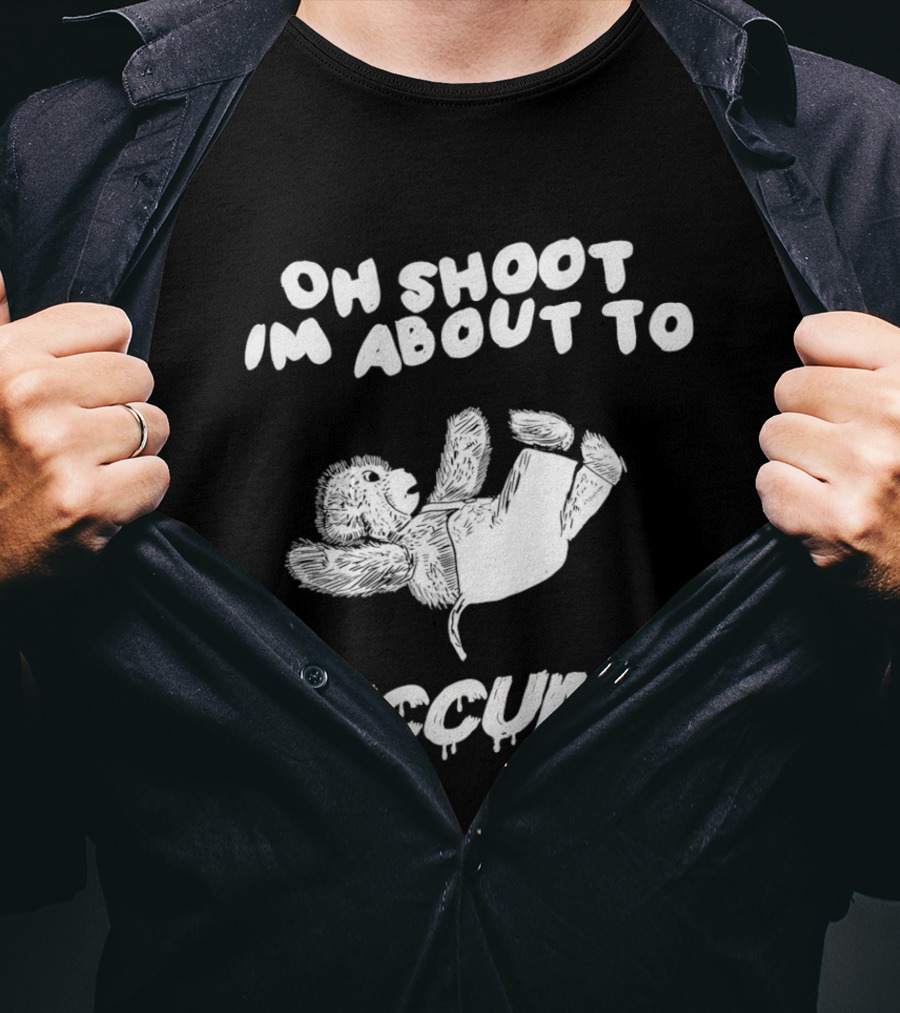 Oh Shoot I'm About To Succumb Falling Teddy Bear T-Shirt