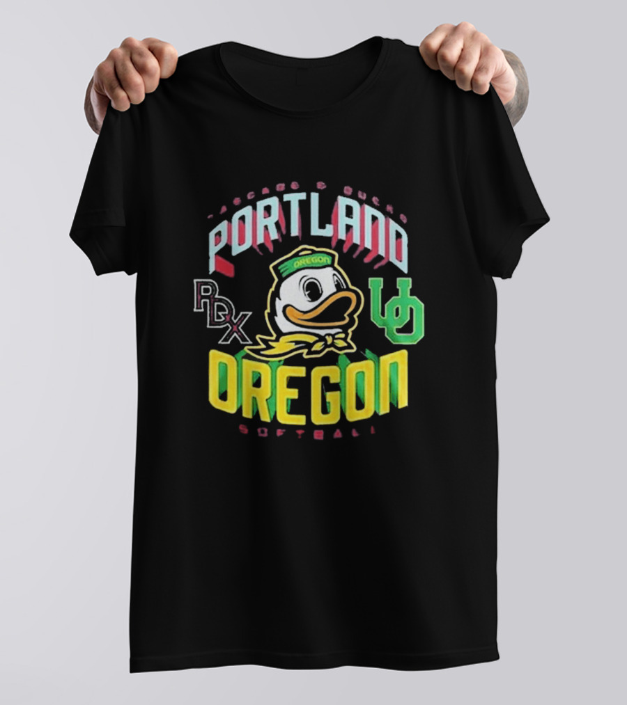Portland PDX Cascade Ducks Oregon Softball 2026 T-Shirt