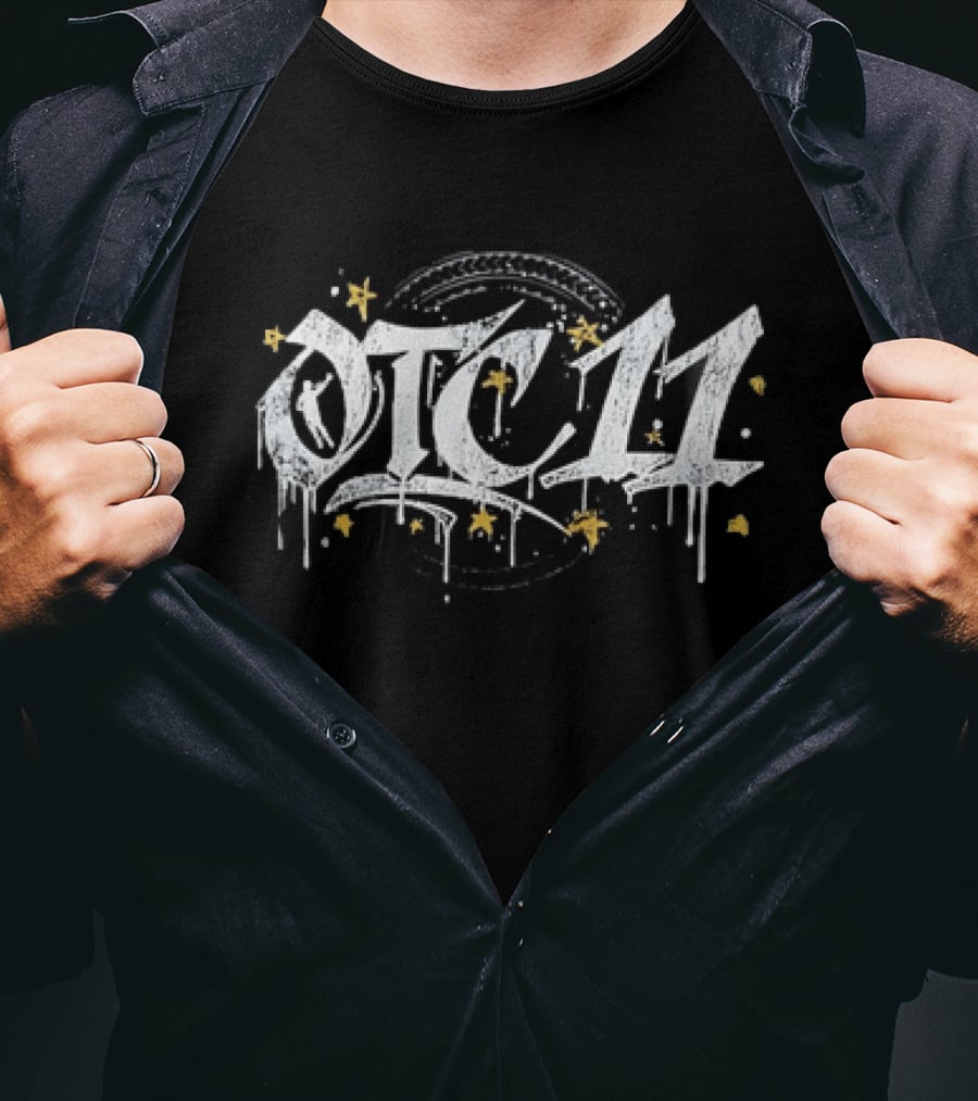 OTC11 Basketball Action Player Stars Black T-Shirt
