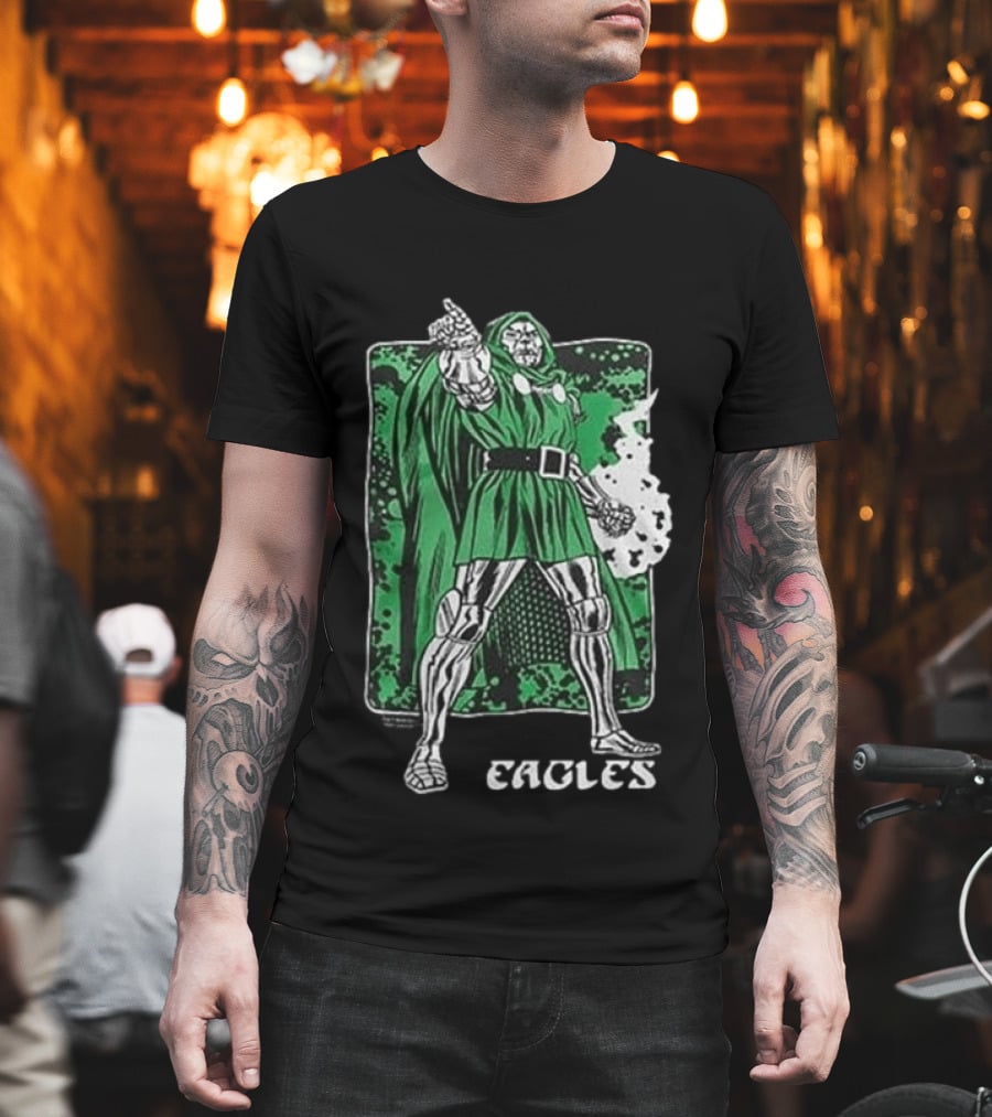 Philadelphia Eagles Marvel Doctor Doom Power Collaboration 2026 T-Shirt