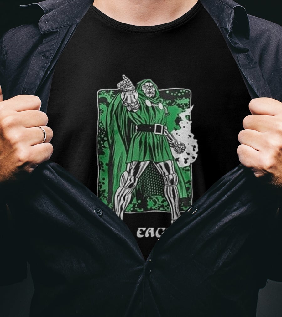 Philadelphia Eagles Marvel Doctor Doom Power Collaboration 2026 T-Shirt