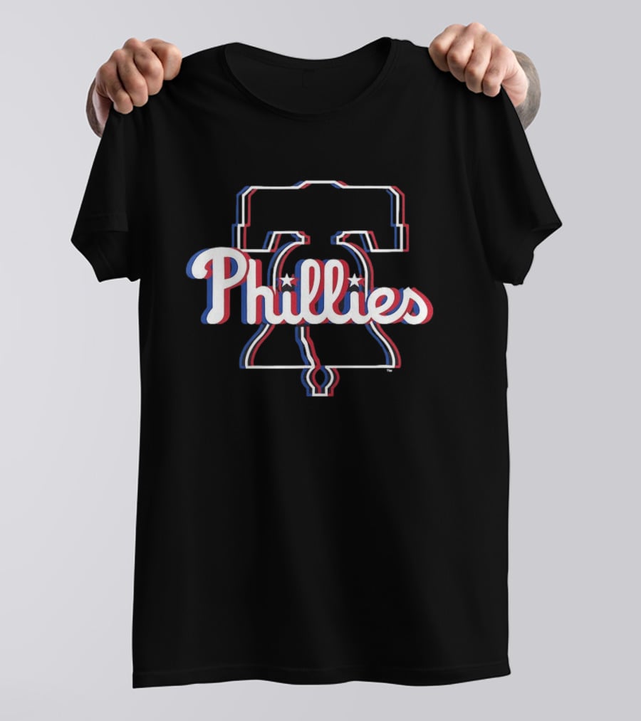 Philadelphia Phillies 2026 MLB Glitch Liberty Bell T-Shirt