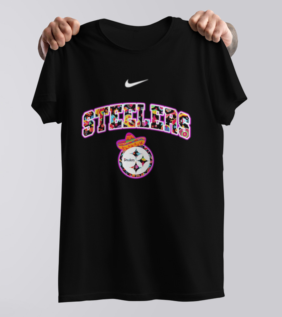 Nike Pittsburgh Steelers Hispanic Heritage Sombrero Fiesta T-Shirt