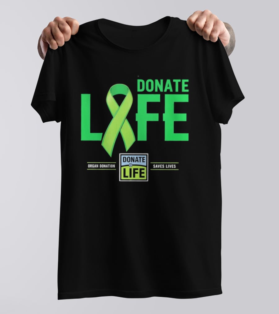 Donate Life Ribbon Organ Donation Saves Lives T-Shirt