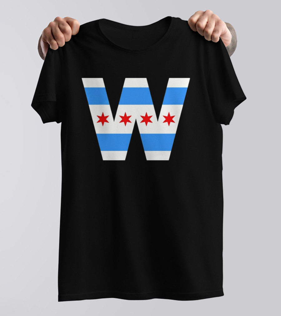 The W Chicago Cubs MLB Baseball 2026 Flag T-Shirt