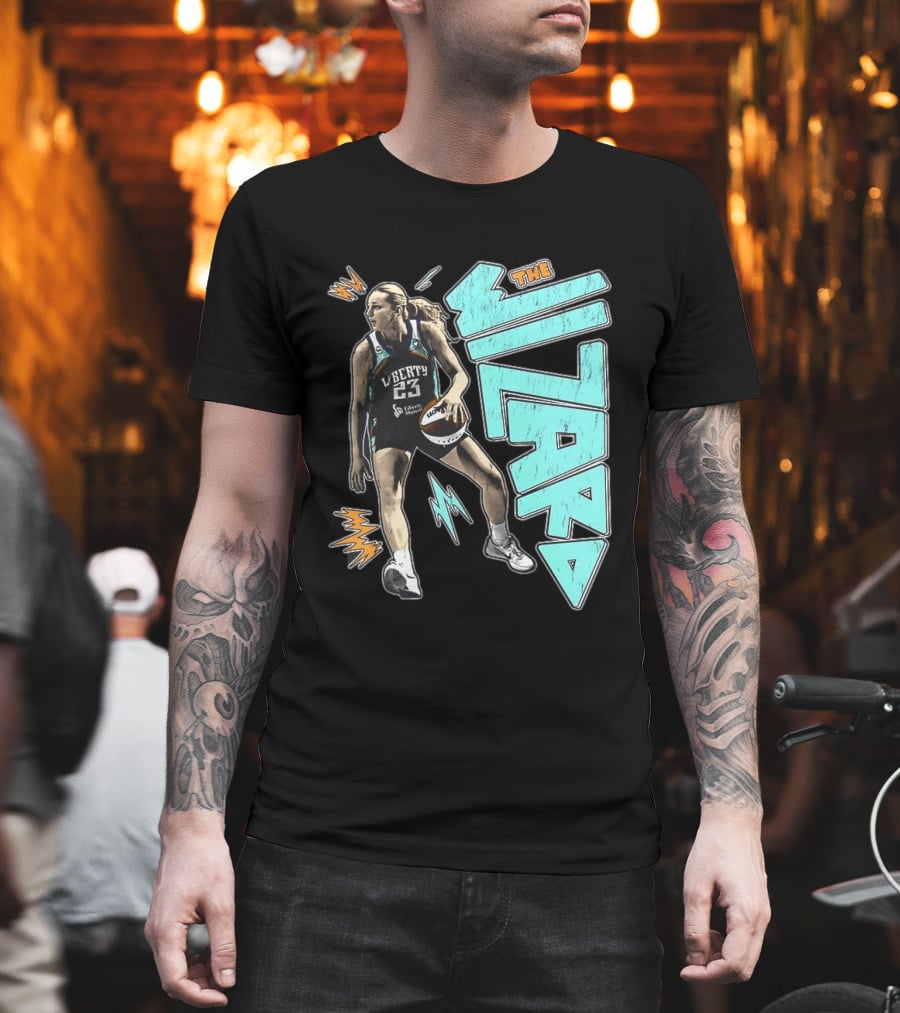 New York Liberty WNBA The Wizard Marine Johannès 23 Basketball T-Shirt