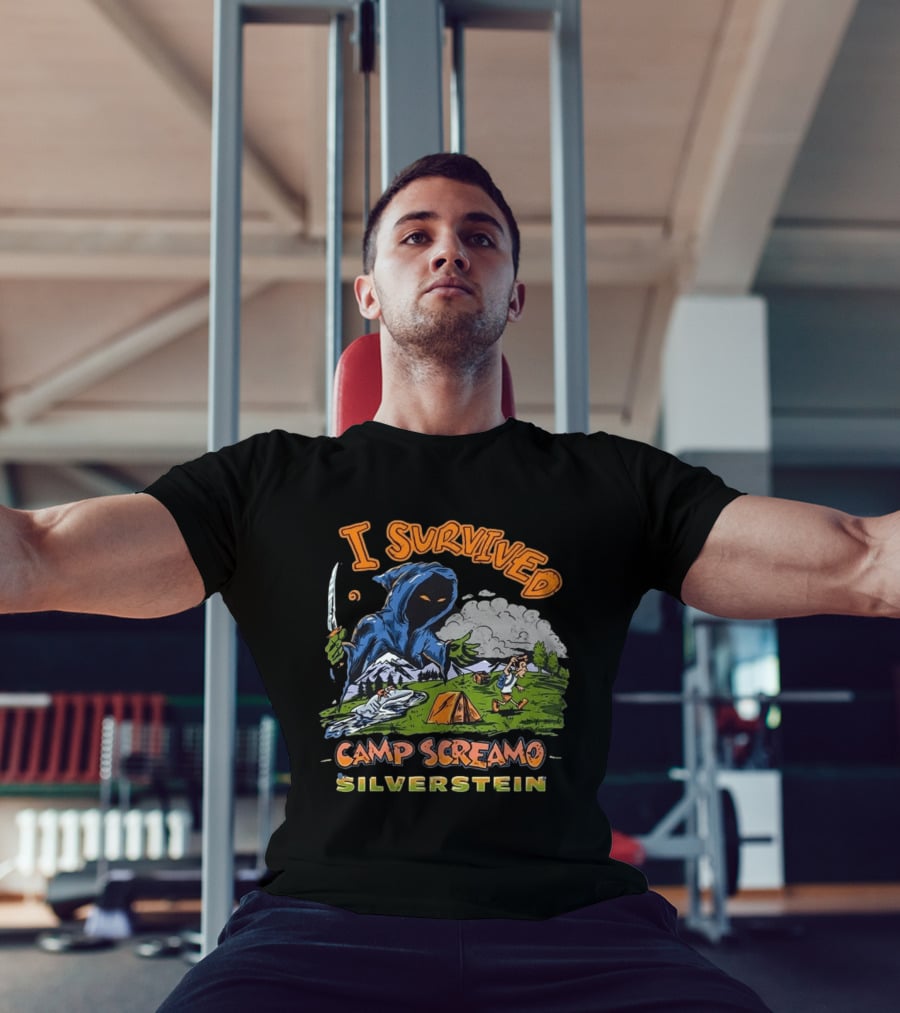 Silverstein I Survived Camp Screamo Tour 2026 North America Camping Adventure T-Shirt