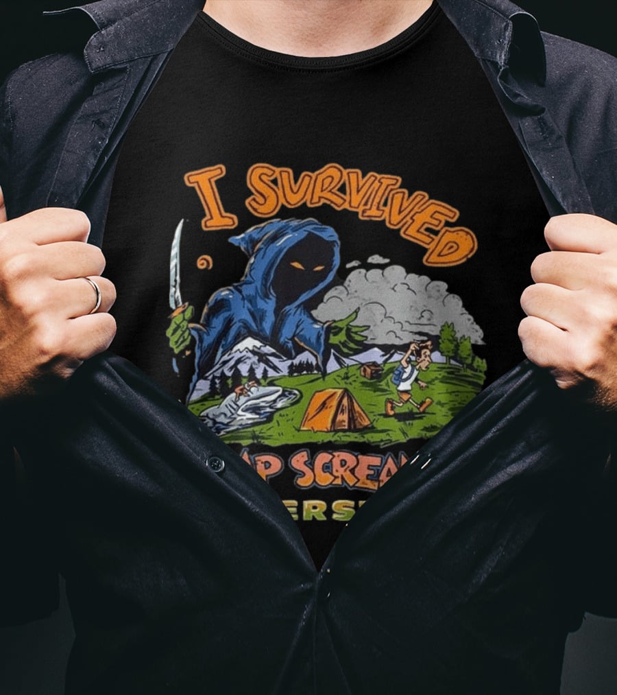 Silverstein I Survived Camp Screamo Tour 2026 North America Camping Adventure T-Shirt