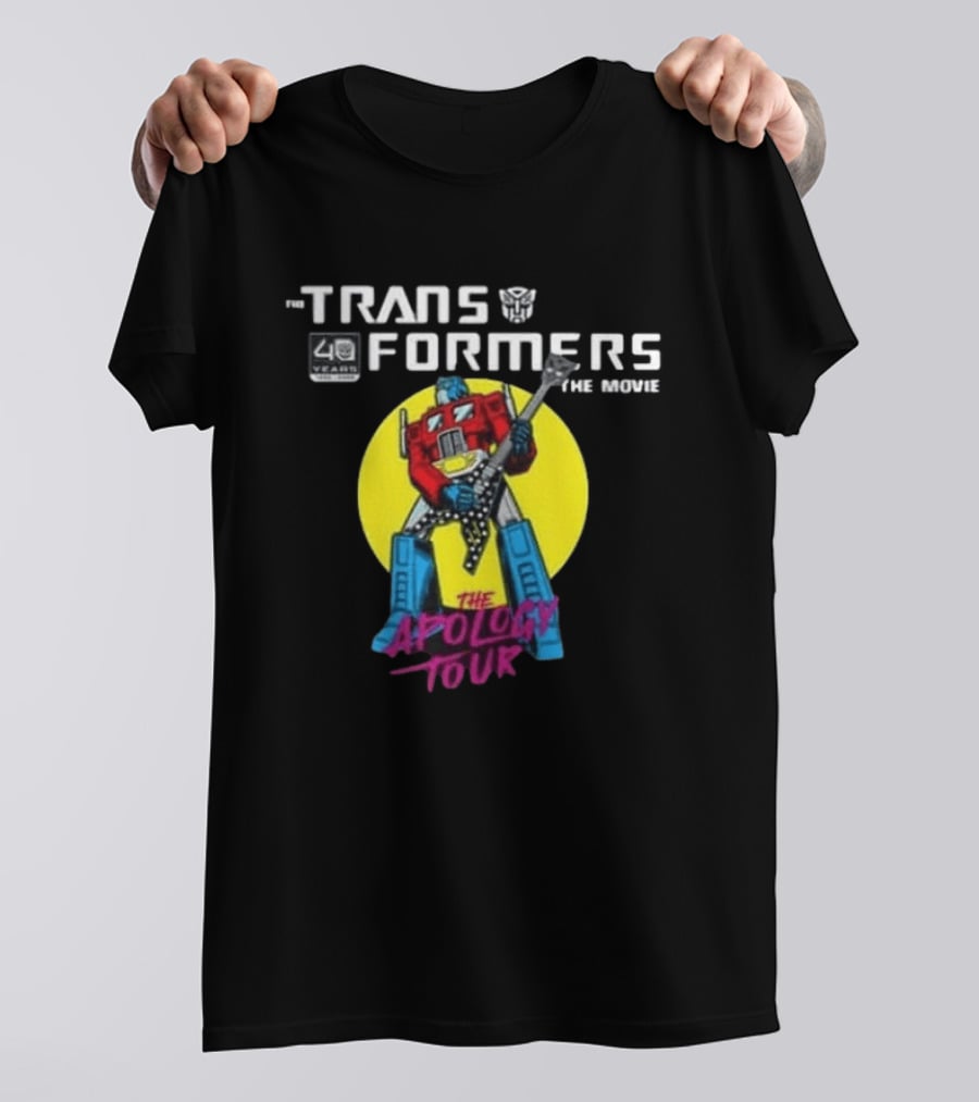 Transformers The Movie 40 Years The Apology Tour 2026 Celebration Of Life Concert House Of Blues July 23 San Diego California T-Shirt