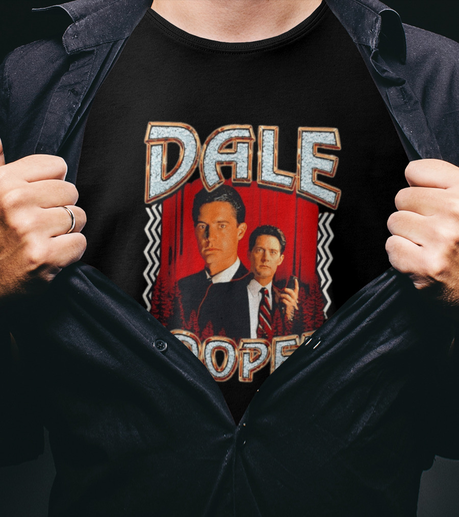 Dale Cooper Twin Peaks Retro Style Forest T-Shirt