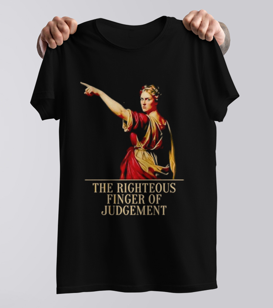 Sophia Cunningham The Righteous Finger Of Judgement Pointing Woman T-Shirt