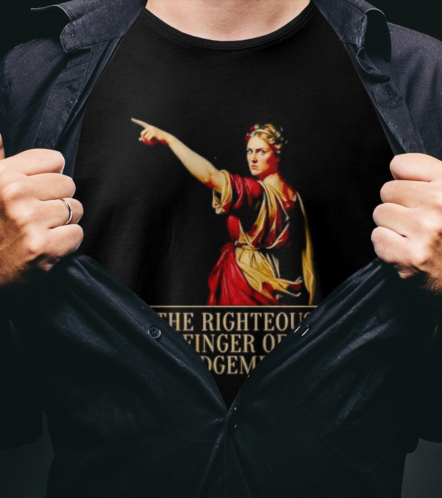 Sophia Cunningham The Righteous Finger Of Judgement Pointing Woman T-Shirt
