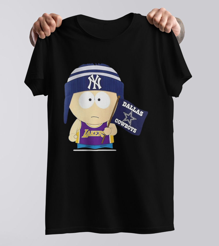 Stan Marsh Lakers Dallas Cowboys Flag Yankees Hat T-Shirt