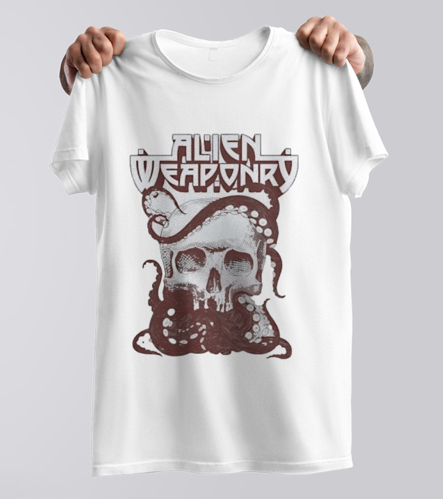 Alien Weaponry Skull Octopus Band Merchandise T-Shirt
