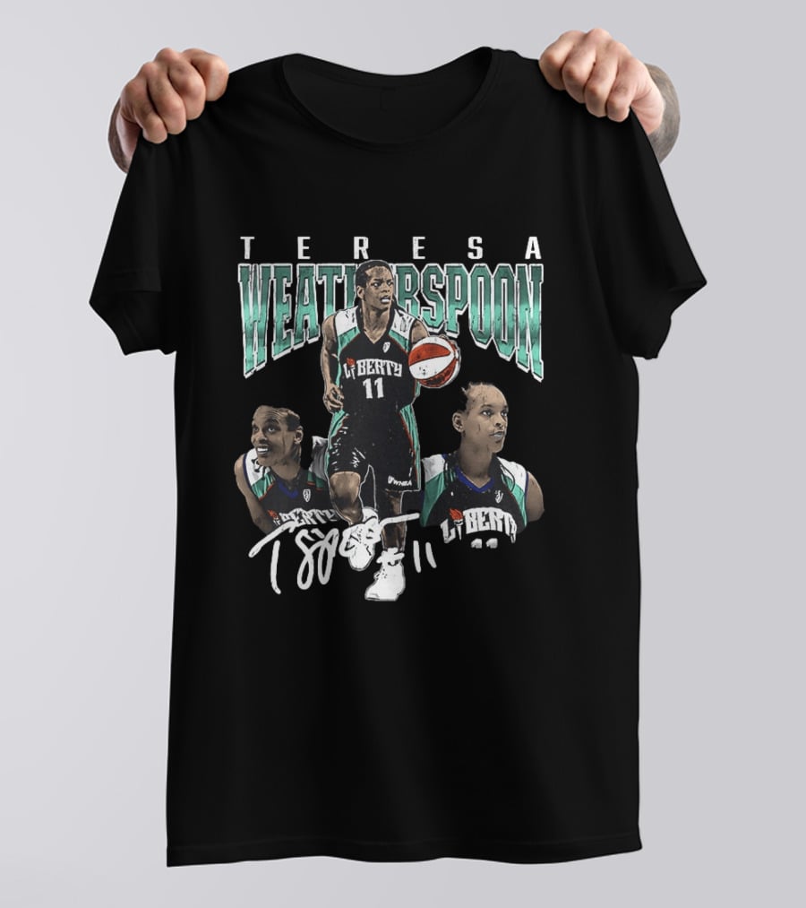 Teresa Weatherspoon New York Liberty 11 Spoon Basketball T-Shirt