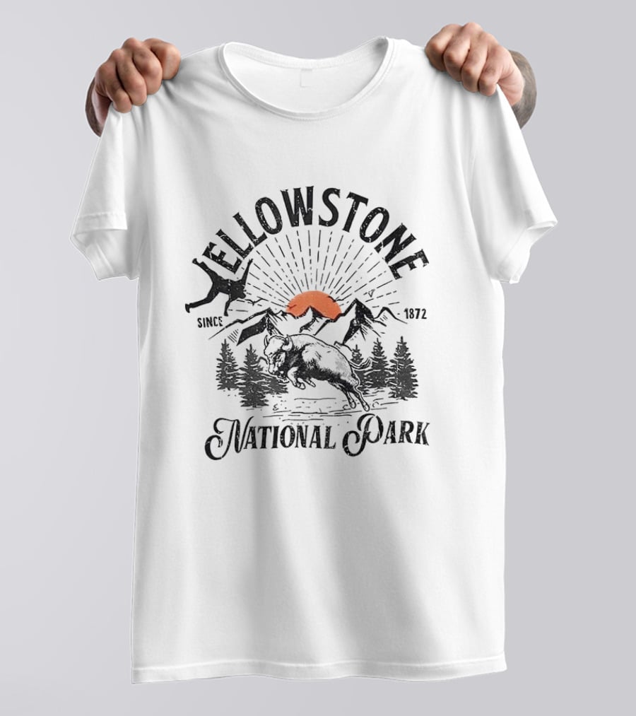 Yellowstone National Park Bison Accident Since 1872 T-Shirt