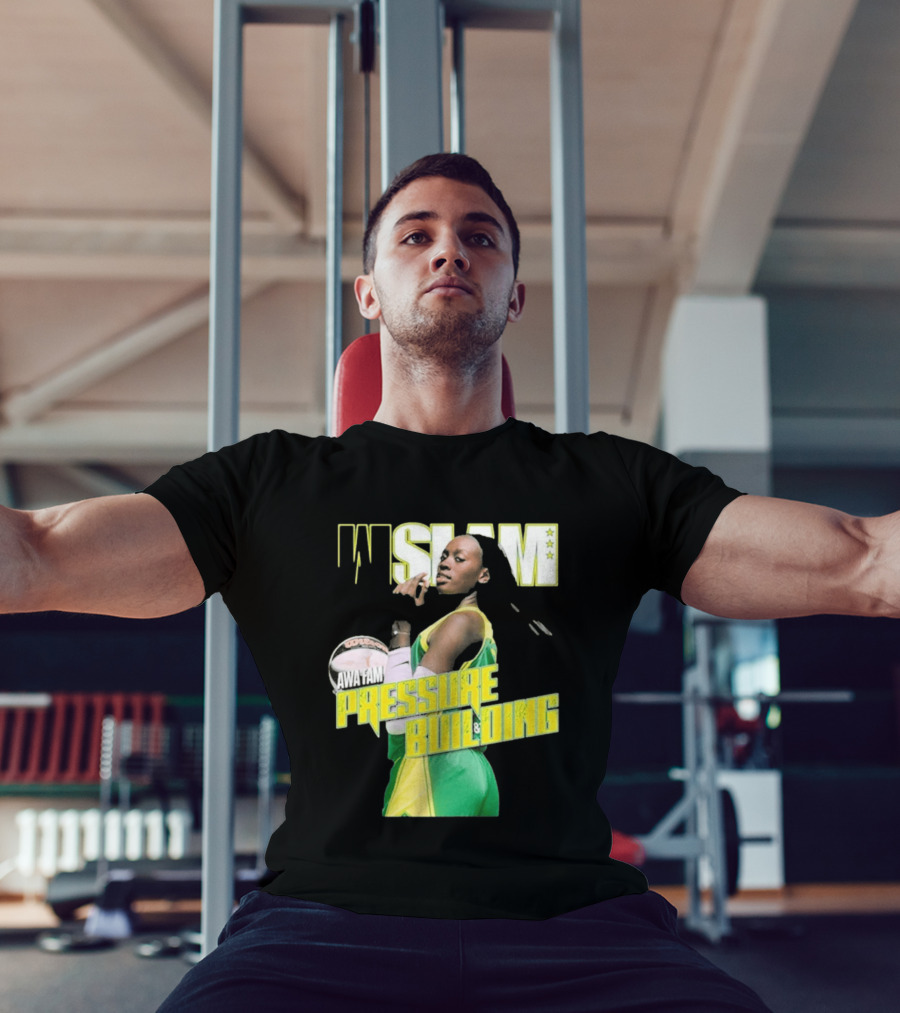 WSLAM Awa Fam Pressure Building Seattle Storm Basketball T-Shirt