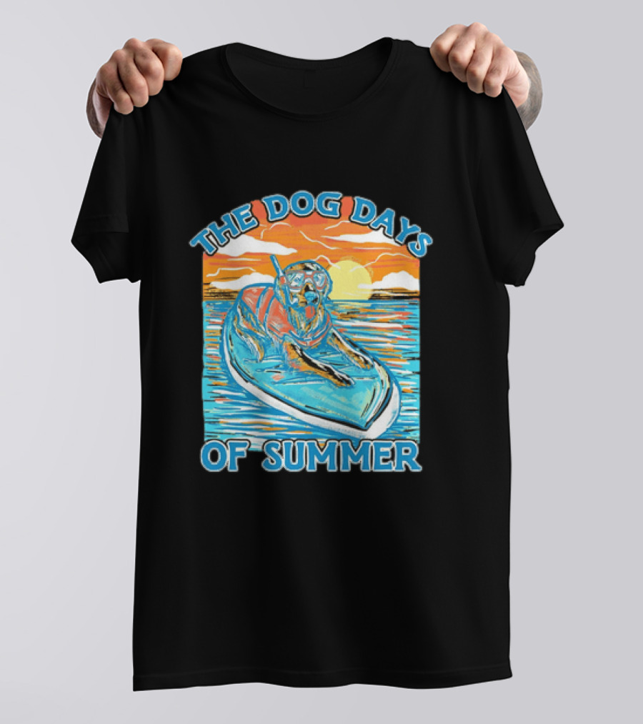 The Dog Days Of Summer Golden Retriever Snorkeling Adventure T-Shirt