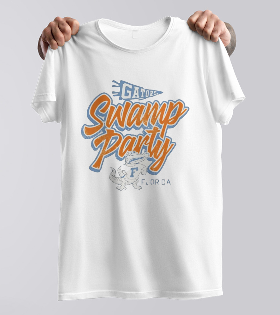 Gators Swamp Party Florida Retro Alligator T-Shirt