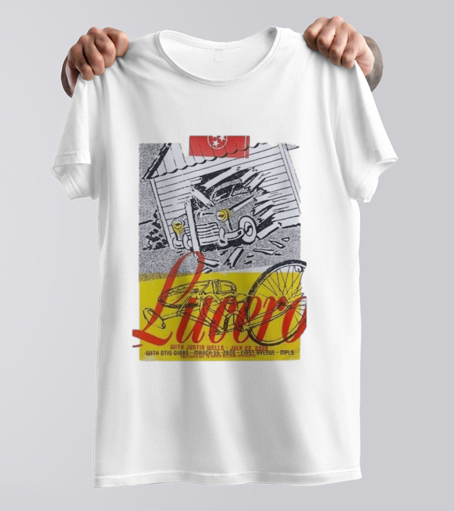 Lucero 20th Anniversary With Justin Wells July 2026 First Avenue MPLS T-Shirt