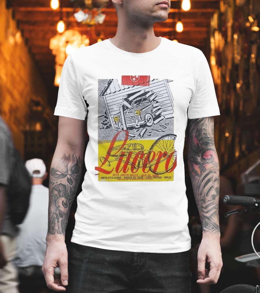 Lucero 20th Anniversary With Justin Wells July 2026 First Avenue MPLS T-Shirt