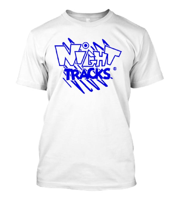 Night Tracks Retro Bold Blue T-Shirt