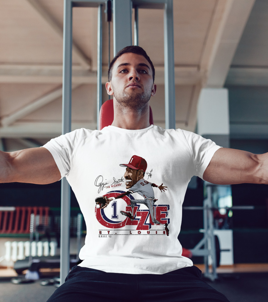 Ozzie Smith St Louis Cardinals Bruce Stark "The Wizard" Collection T-Shirt