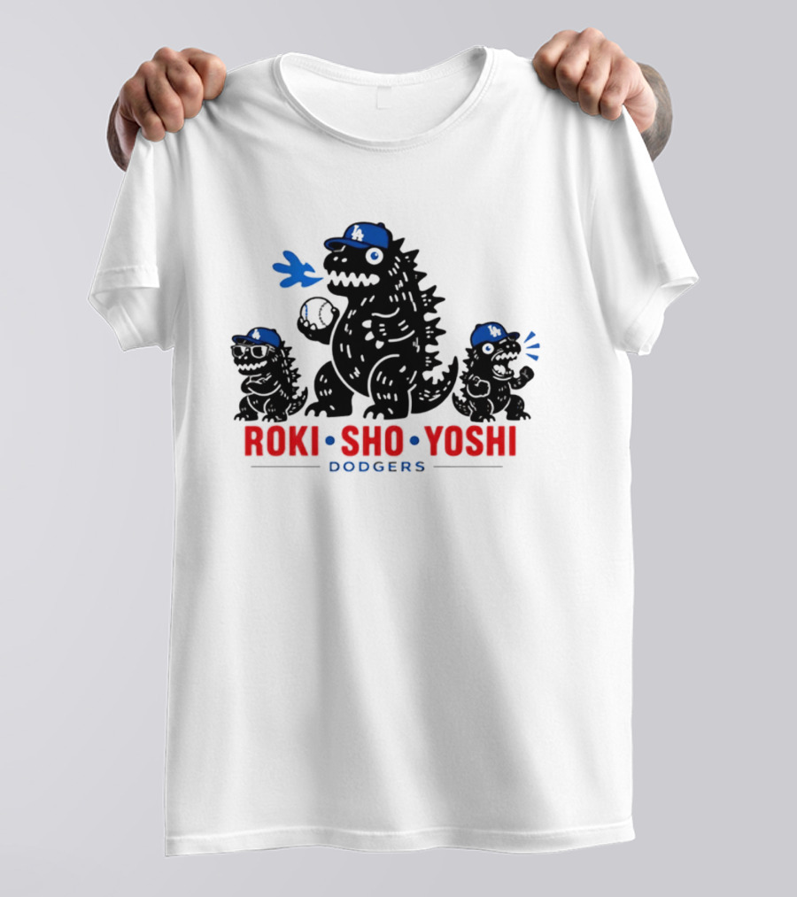 Roki Sho Yoshi Dodgers LA Cap Monsters T-Shirt