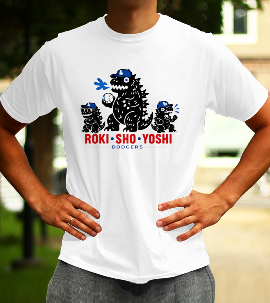 Roki Sho Yoshi Dodgers LA Cap Monsters T-Shirt
