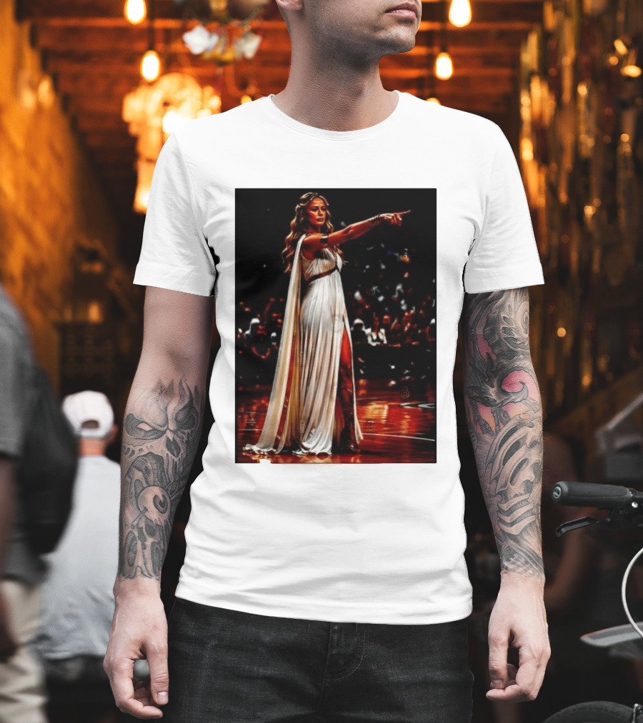 Sophia Cunningham WNBA Goddess Pointing Her Finger Basketball Victory Empowerment T-Shirt