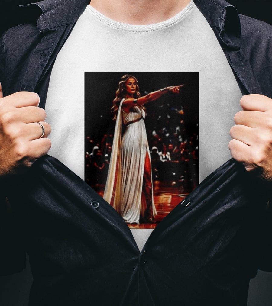 Sophia Cunningham WNBA Goddess Pointing Her Finger Basketball Victory Empowerment T-Shirt
