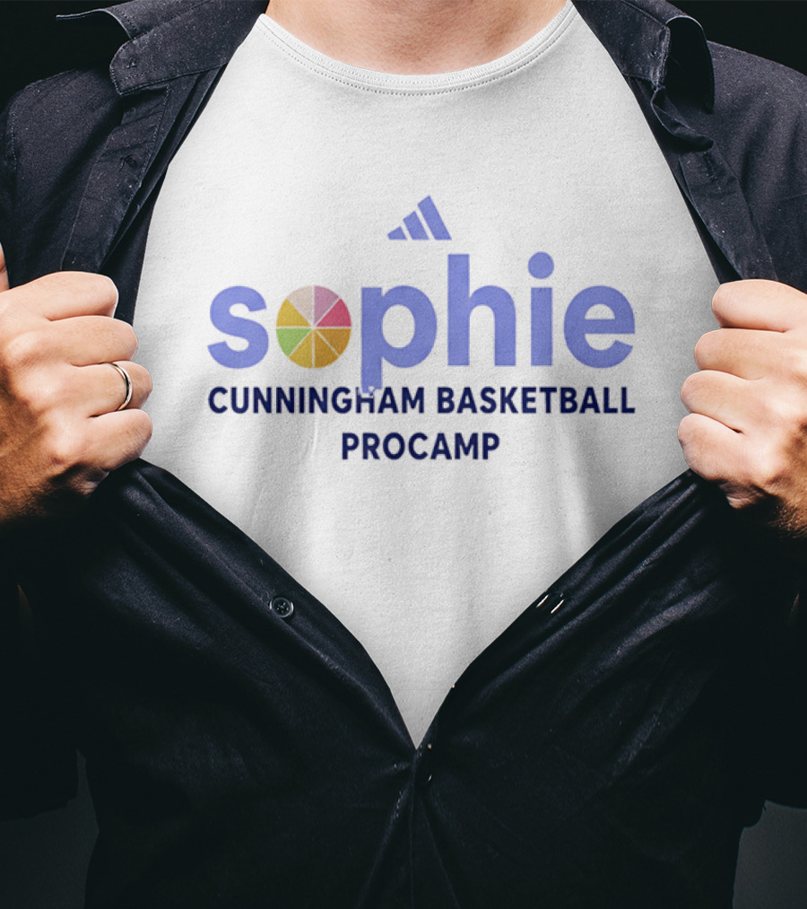 Sophie Cunningham Basketball Procamp Adidas Multi Color Wheel T-Shirt