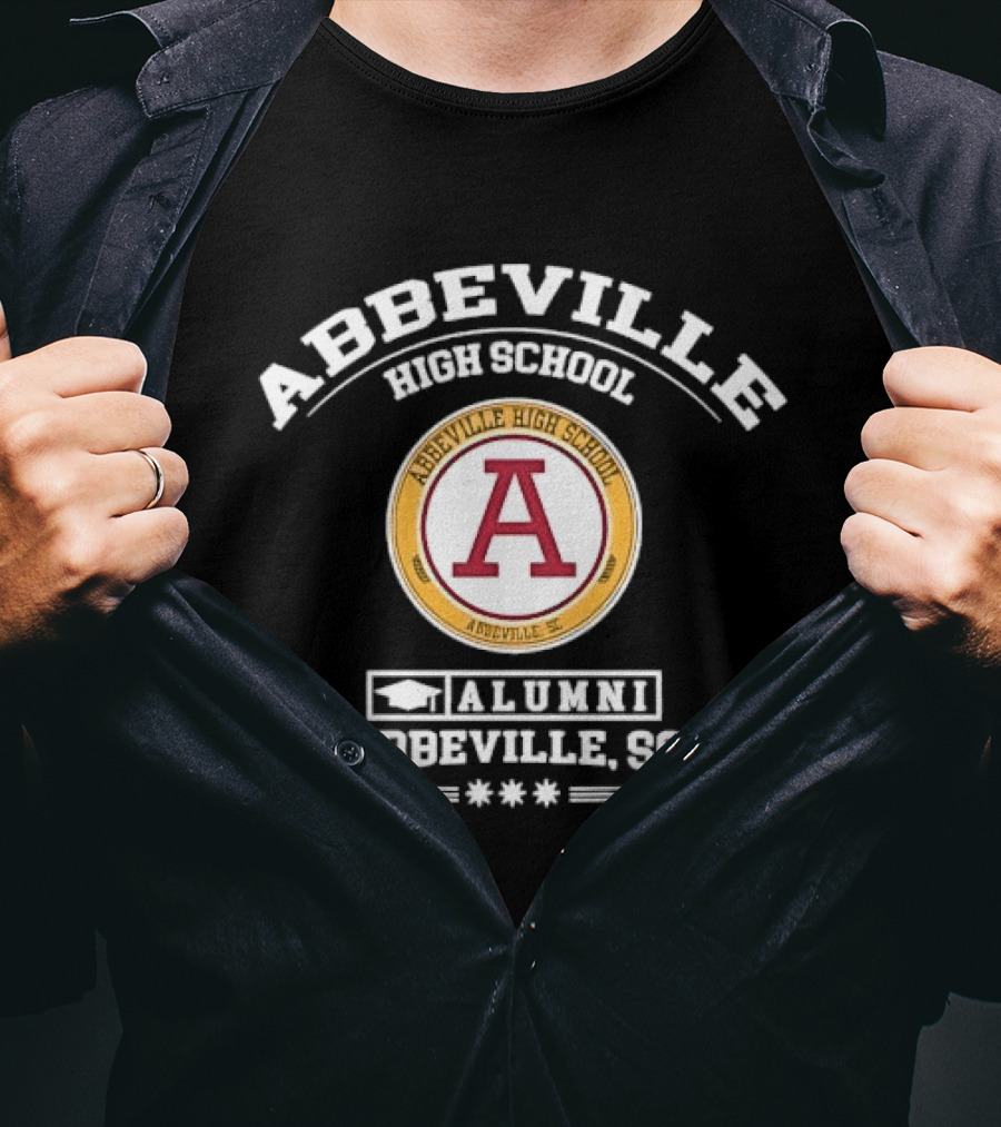 Abbeville High School Alumni A Emblem Abbeville SC Graduation T-Shirt