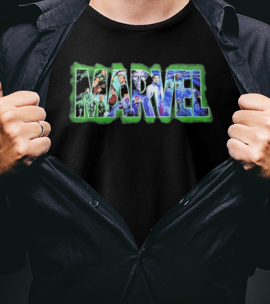 Avengers Doomsday 2026 Marvel Studios Characters Collage T-Shirt