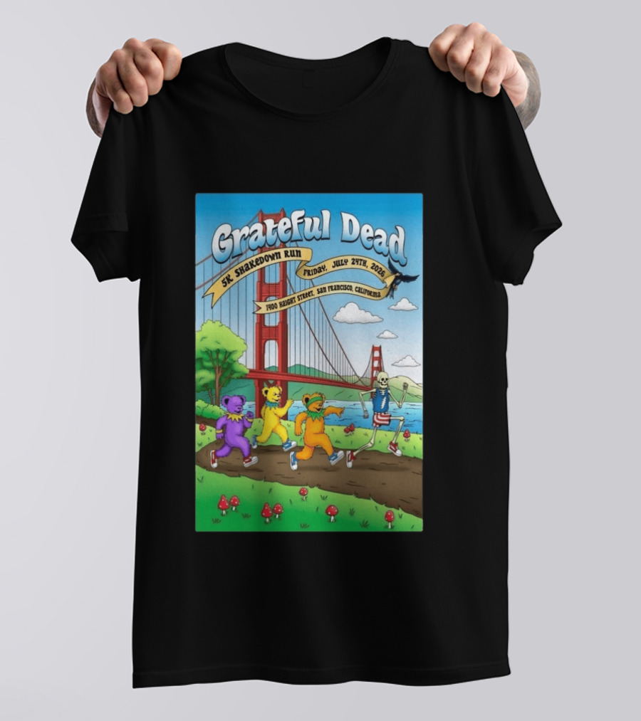 Grateful Dead 5K Shakedown Run July 24 2026 San Francisco California T-Shirt