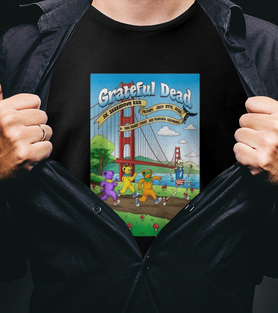 Grateful Dead 5K Shakedown Run July 24 2026 San Francisco California T-Shirt