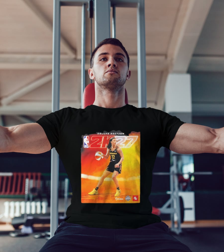 WNBA Caitlin Clark Indiana Fever NBA 2K27 Deluxe Edition Cover Athlete T-Shirt