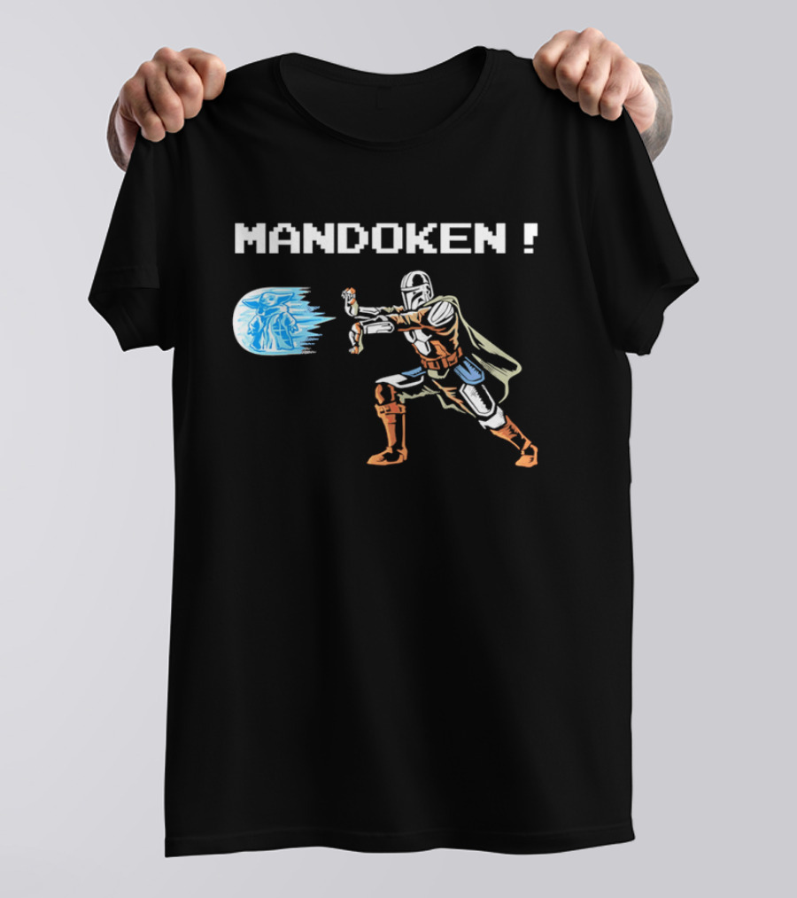 Mandoken The Mandalorian Grogu Force Move Fusion T-Shirt