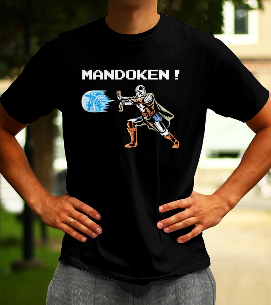 Mandoken The Mandalorian Grogu Force Move Fusion T-Shirt