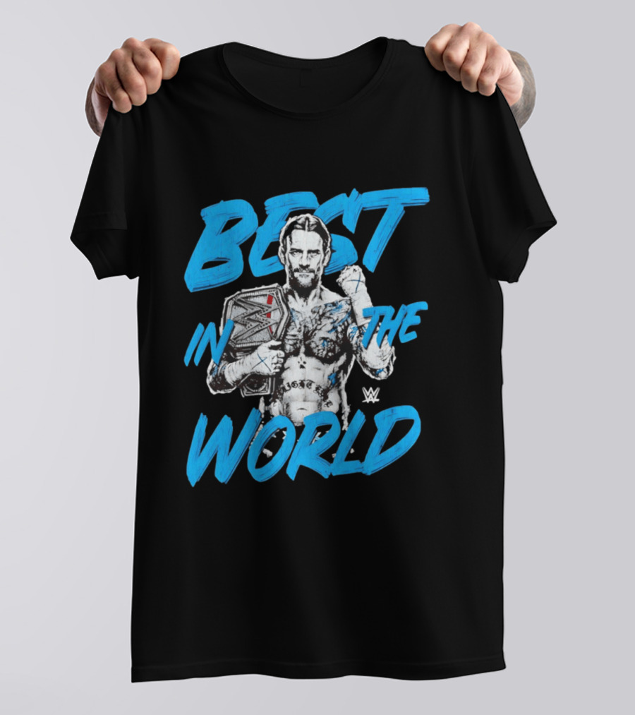 CM Punk Best In The World WWE Champion Sketch T-Shirt