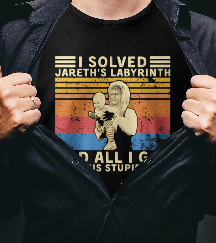 I Solved Jareth's Labyrinth And All I Got Was This Stupid Baby Retro 80s T-Shirt