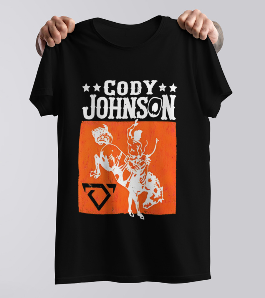 Cody Johnson Cowboy Rodeo Bucking Horse Vintage Western T-Shirt