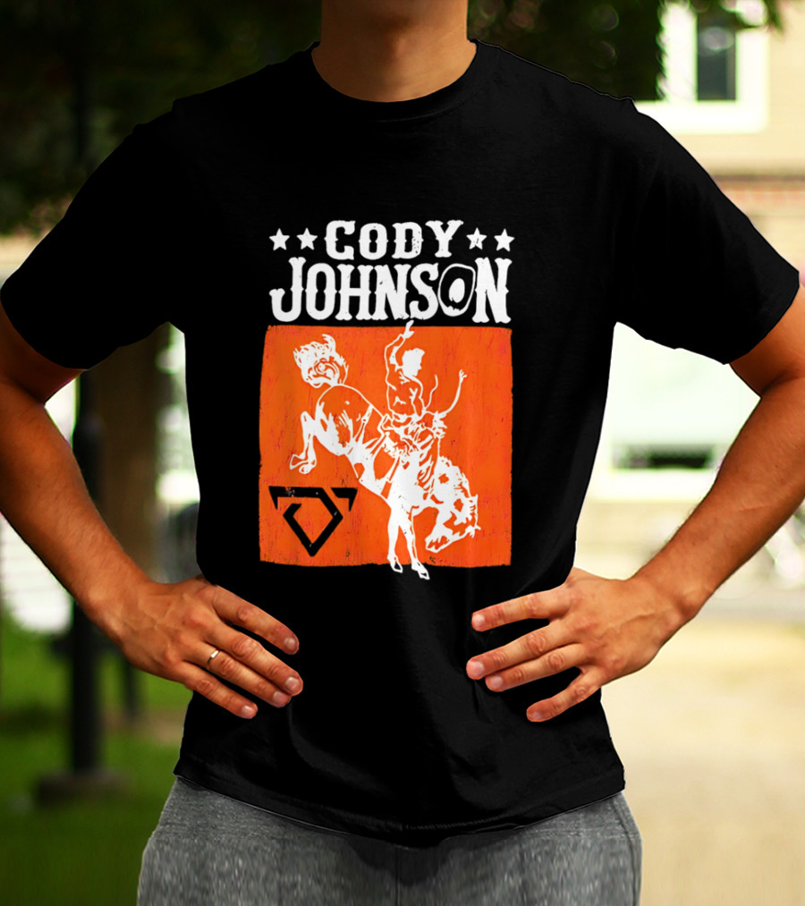 Cody Johnson Cowboy Rodeo Bucking Horse Vintage Western T-Shirt