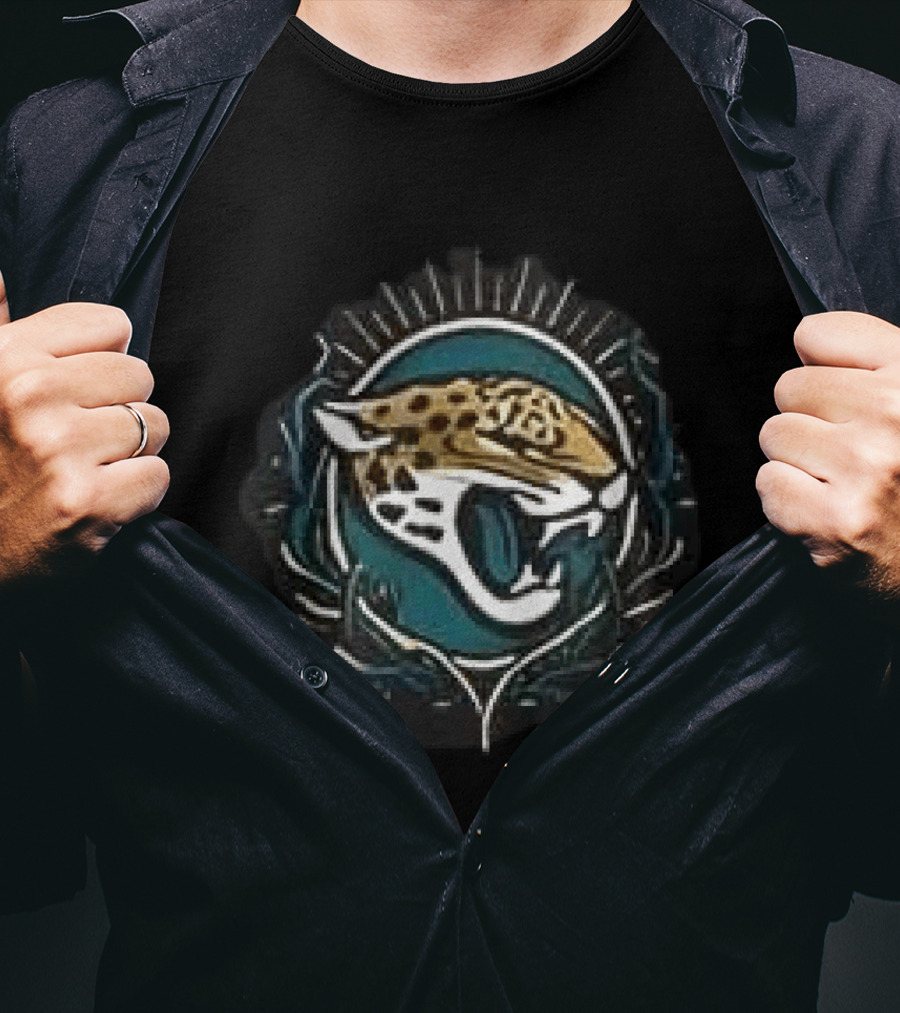 Jacksonville Jaguars Runs In My Blood Skeleton Jaguar T-Shirt