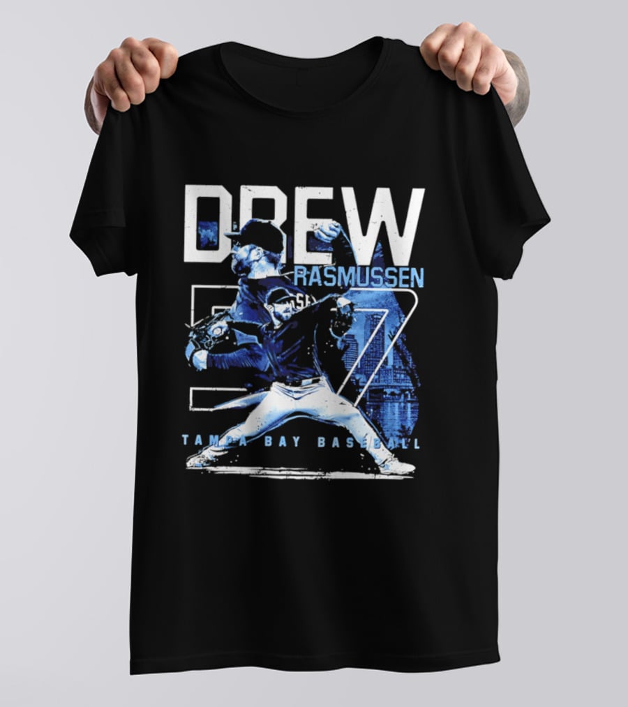 Drew Rasmussen 57 Tampa Bay Baseball T-Shirt