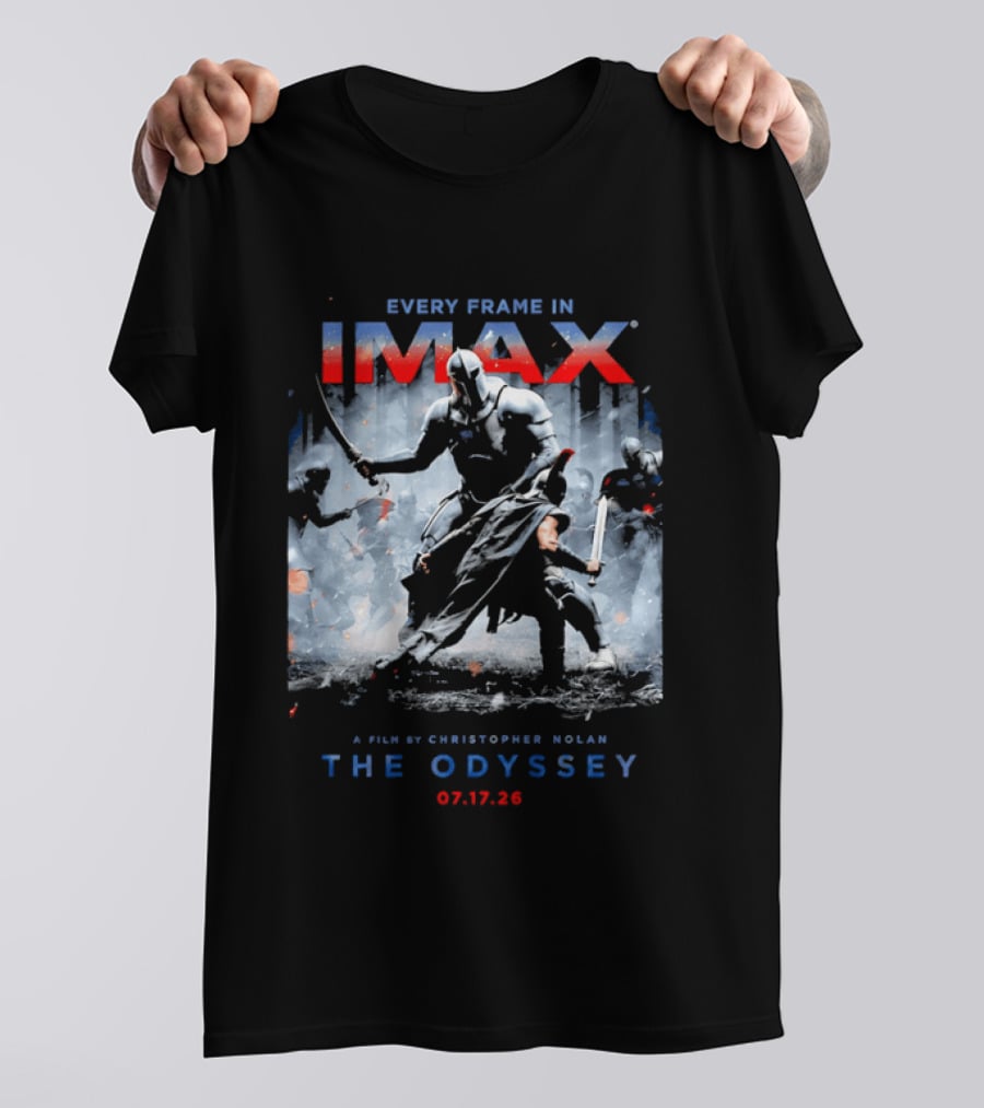 Every Frame In IMAX A Film By Christopher Nolan The Odyssey 07.17.26 T-Shirt